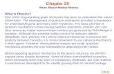 Chapter 39 More About Matter Waves What Is Physics?
