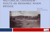Historical Overview : Route 66 Meramec River Bridge