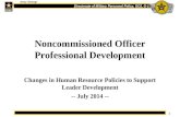 Noncommissioned Officer Professional Development