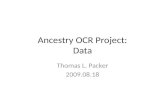 Ancestry OCR Project: Data