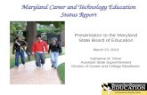 Maryland Career and Technology Education Status Report