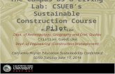 The Campus as a Living Lab: CSUEB’s Sustainable Construction Course Pilot