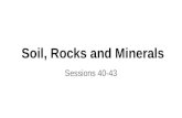Soil, Rocks and Minerals