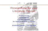 Researching for your Literature Review