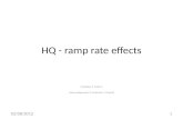 HQ - ramp rate effects