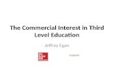 The  C ommercial Interest in Third Level Education