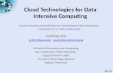 Cloud Technologies for Data Intensive Computing