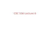 CSC  536 Lecture  6