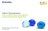 Talent Management Hoe werken aan strategisch  competentiemanagement?