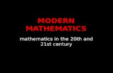 modern mathematics