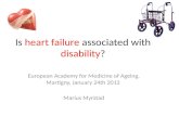 Is  heart failure associated with disability ?