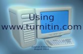 Using  turnitin