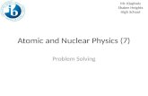 Atomic and Nuclear Physics (7)