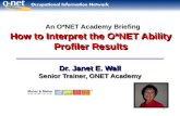 How to Interpret the O*NET Ability Profiler Results