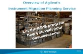 Overview of Agilent's  Instrument Migration Planning Service