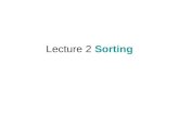 Lecture 2  Sorting