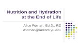 Nutrition and Hydration at the End of Life