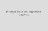 bivariate EDA and regression  analysis