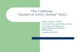 The California  "Garden in Every School" Story