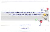 Cyclopentadienyl-Ruthenium Catalysts --- One Group of Ru(II) Complexes