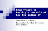 From Theory to Reality – the Role of Law for ending DV