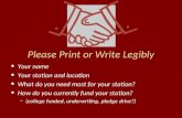 Please Print or Write Legibly