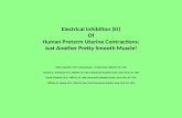 Electrical Inhibition (EI) Of Human Preterm Uterine Contractions: