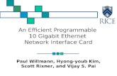 An Efficient Programmable  10 Gigabit Ethernet  Network Interface Card