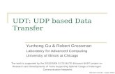 UDT: UDP based Data Transfer