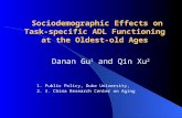 Sociodemographic Effects on Task-specific ADL Functioning  at the Oldest-old Ages