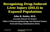 Recognizing Drug-Induced Liver Injury (DILI) in Exposed Populations