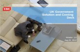 UK Government   Solution and Costing  Deck
