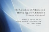 The Genetics of Alternating Hemiplegia of Childhood A long and winding road