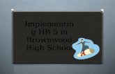 Implementing HB 5 in Brownwood High School