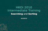 HKOI 2010 Intermediate Training