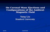 On Coronal Mass Ejections and Configurations of the Ambient Magnetic Field