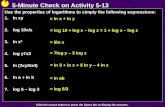 5-Minute Check on Activity  5-13