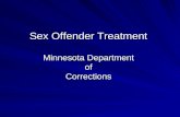 Sex Offender Treatment Minnesota Department of Corrections