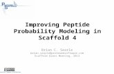 Improving Peptide Probability Modeling in Scaffold 4
