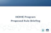 HOME Program Proposed Rule Briefing