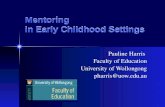 Mentoring                                in Early Childhood Settings