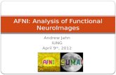AFNI: Analysis of Functional  NeuroImages