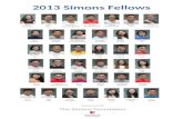 2013 Simons Fellows