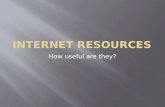 Internet  ReSources