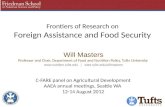 Frontiers of Research on Foreign Assistance and Food Security
