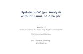Update on  W  mn Analysis  with Int.  Lumi . of  6.36 pb -1