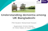 Understanding dementia among  UK Bangladeshi