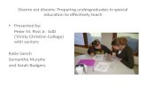 Docere est discere : Preparing undergraduates in special education to effectively teach