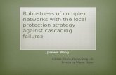Robustness of complex networks with the local protection strategy against cascading  failures