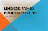 Lingkod Family  business meeting
